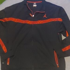 Jordan Black Jacket with Red Highlights Sz XXL